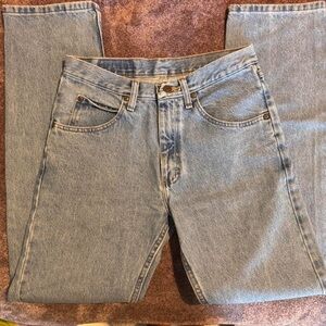 Wrangler Blue Straight Jeans with Vintage Wash